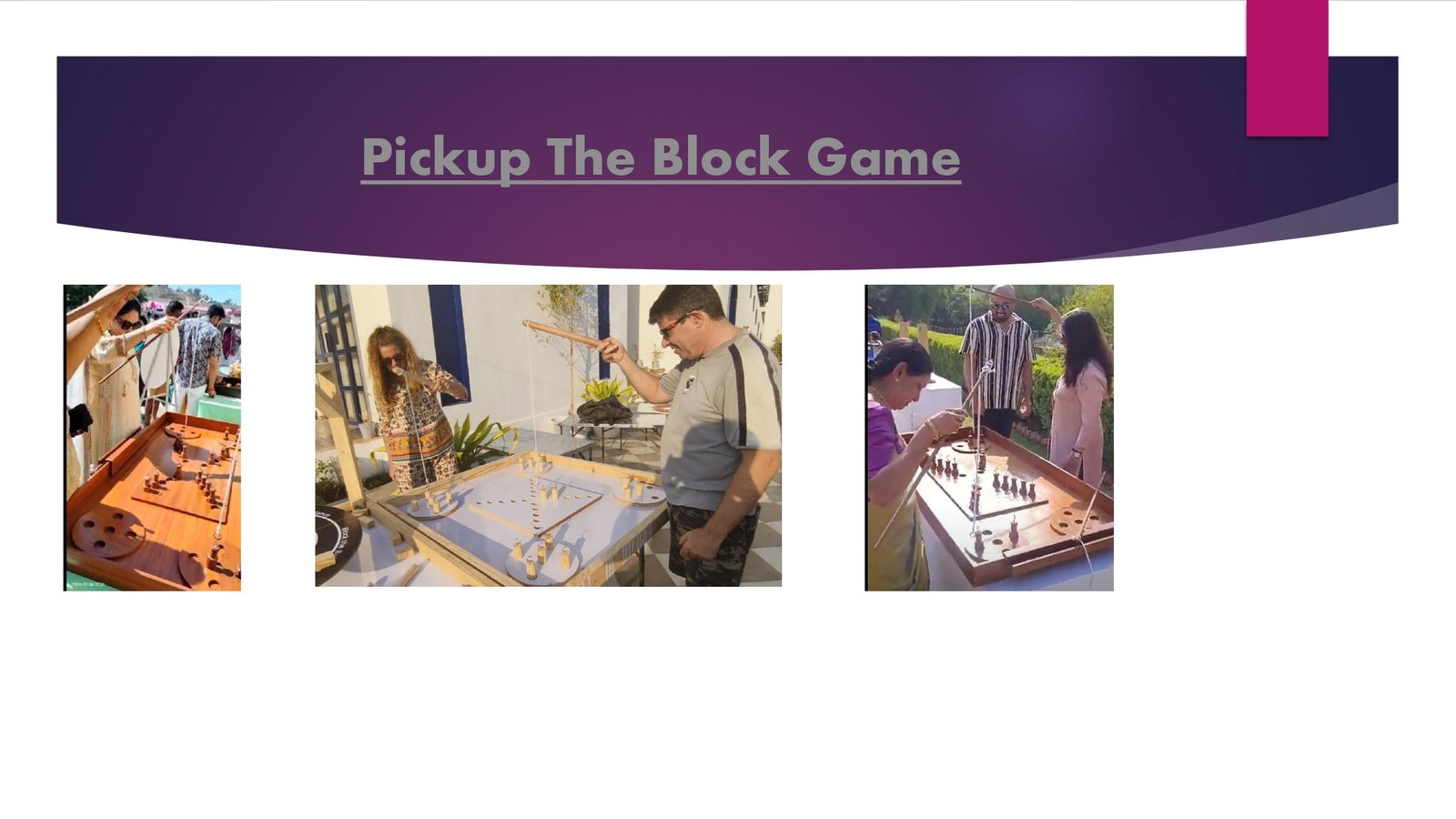 Pick up The Block Game - wooden carnival game rental India - Ahmedabad Event Management